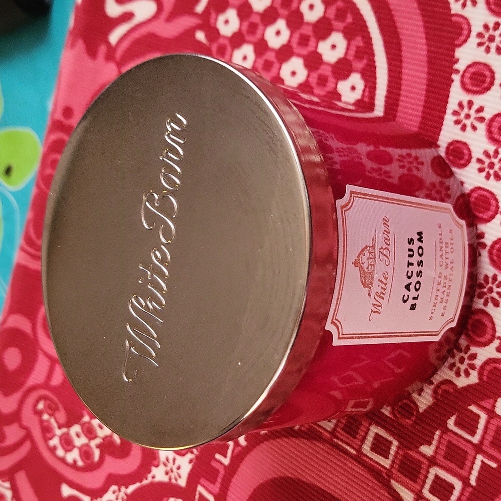 White Barn 3 wick candle Cactus Blossom